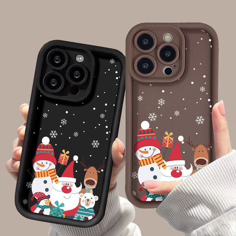 Cute Santa Claus iPhone Frosted Case