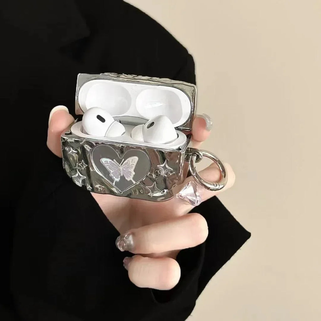 Headset Butterfly Electroplated Protective Airpods case - Viexta