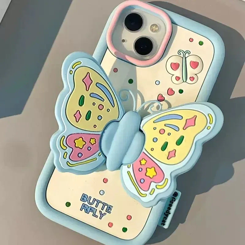 Girl Heart Butterfly Wings iPhone Case - Viexta