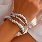 Cross-Border Design-Driven Irregular Metal Bracelet