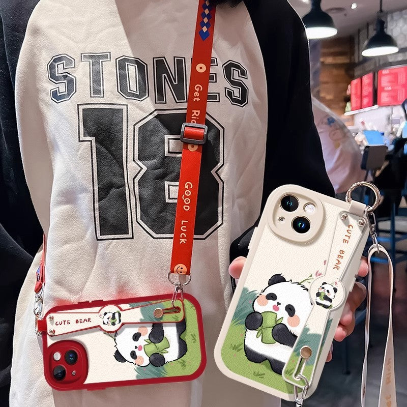 Backable Lambskin Drop-resistant iPhone Cover