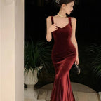 French Strap Goddess Slim-fit Sheath Dress - Viexta