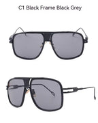 vintage-with-large-rims-metal-gradient-sunglasses - Viexta