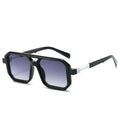 Retro Double Beam Pilot Catwalk Light Luxury Sunglasses - Viexta