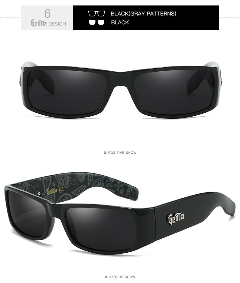 Plaid Hip Hop Fashion West Coast Polarized Sunglasses