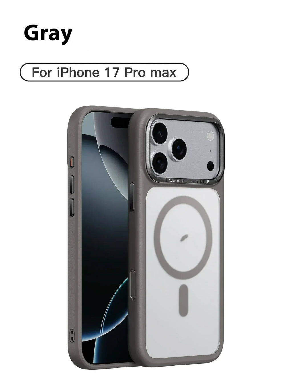 Frosted Magnetic Button Anti-fall Shell iPhone Case - Viexta