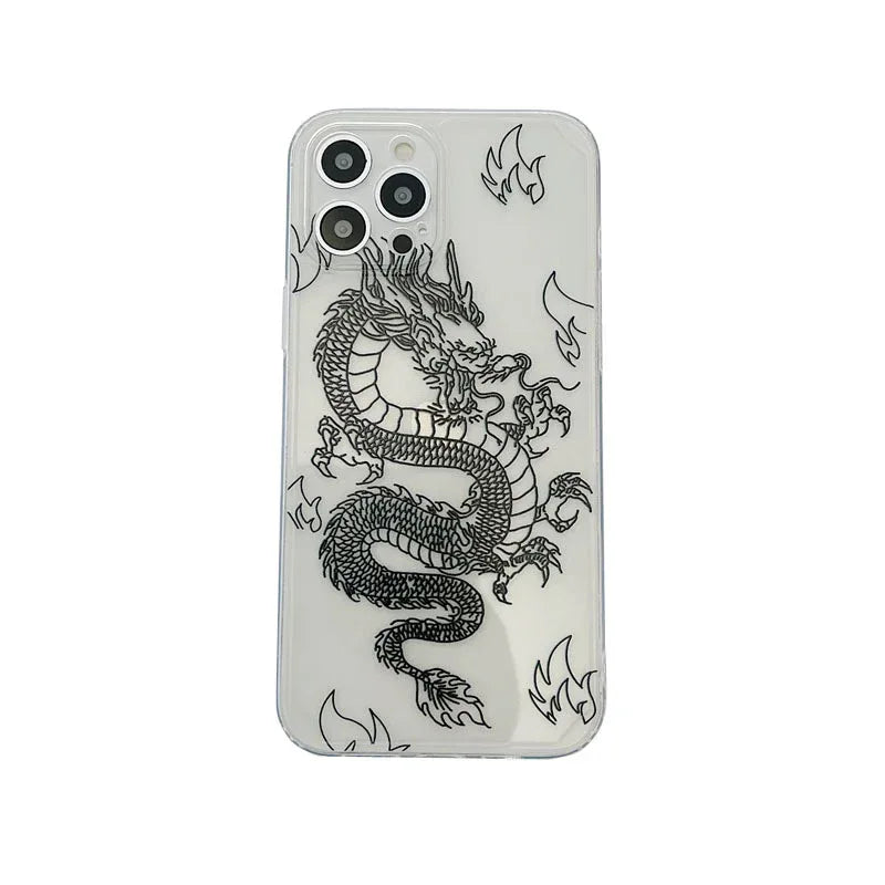 Chinese Dragon Transparent iPhone Case - Viexta