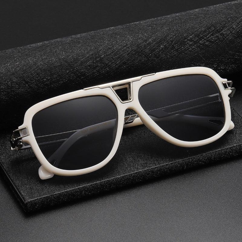 new-texture-fashion-metal-mayba-sunglasses - Viexta