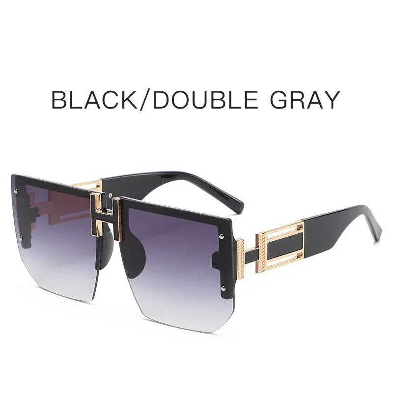 Retro Big Square Rim Glasses - Viexta