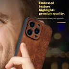 Leather Pattern Drop-resistant Business iPhone Case - Viexta