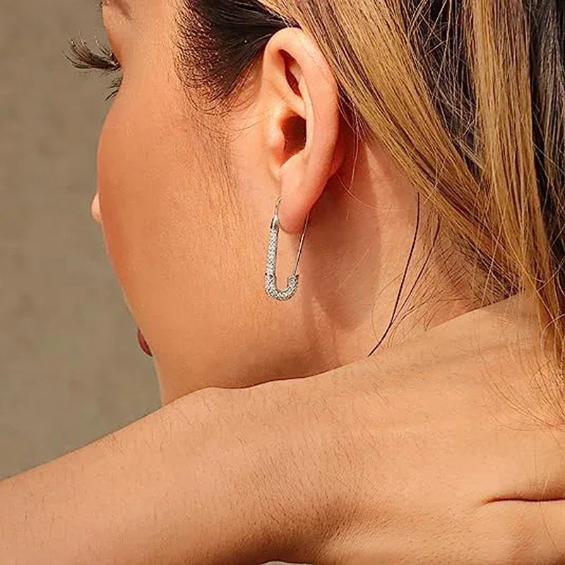 Clip Pin Micro-inlaid Earring - Viexta