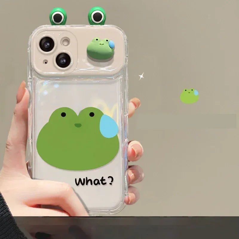 frog-flip-mirror-silicone-iphone-case - Viexta