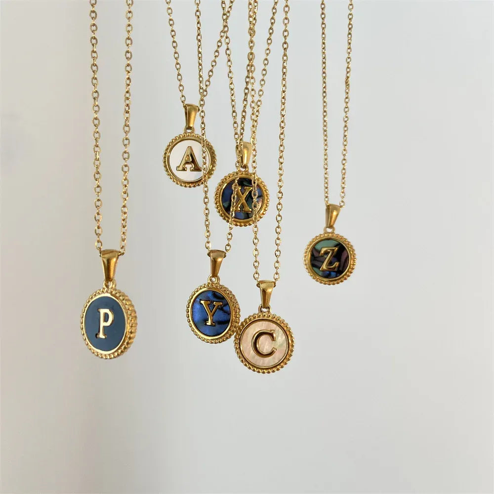Coin Pendant Titanium Necklace - Viexta