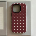 Red Polka-dot iPhone Case - Viexta