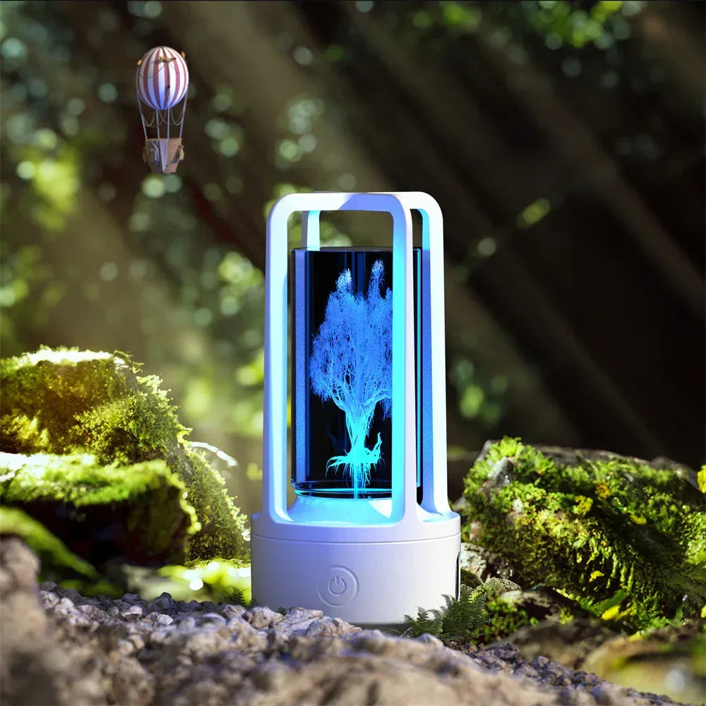 Creative 2 In 1 Audio Acrylic Crystal Lamp - Viexta