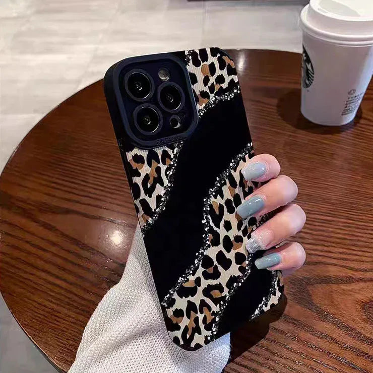 Niche Leopard Vertical iPhone Case - Viexta