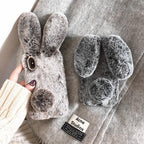Winter Warm Rabbit Plush iPhone Case - Viexta