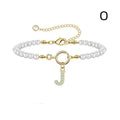6mm Pearl Bracelet Buckle Letter - Viexta