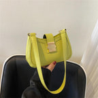 Crossbody Shoulder Solid Color Casual Square Bag - Viexta