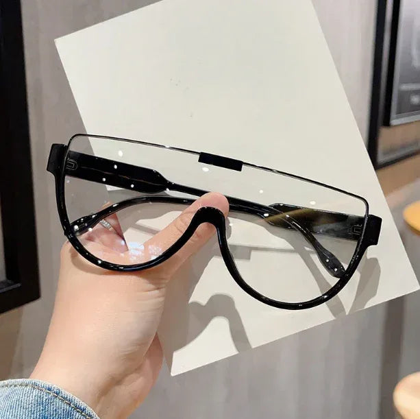 semi-rimless-brown-one-piece-sunglasses - Viexta