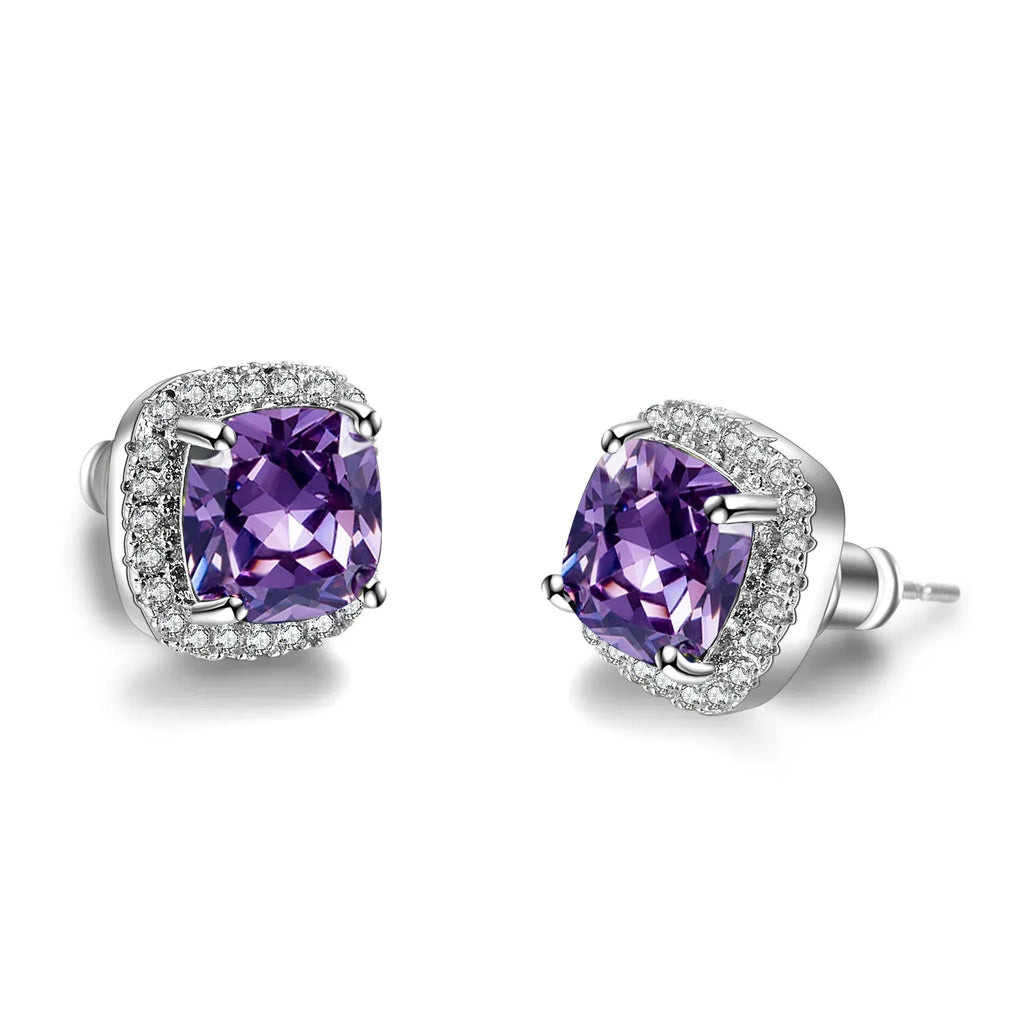 Korean-style Zircon Stud Earrings - Viexta