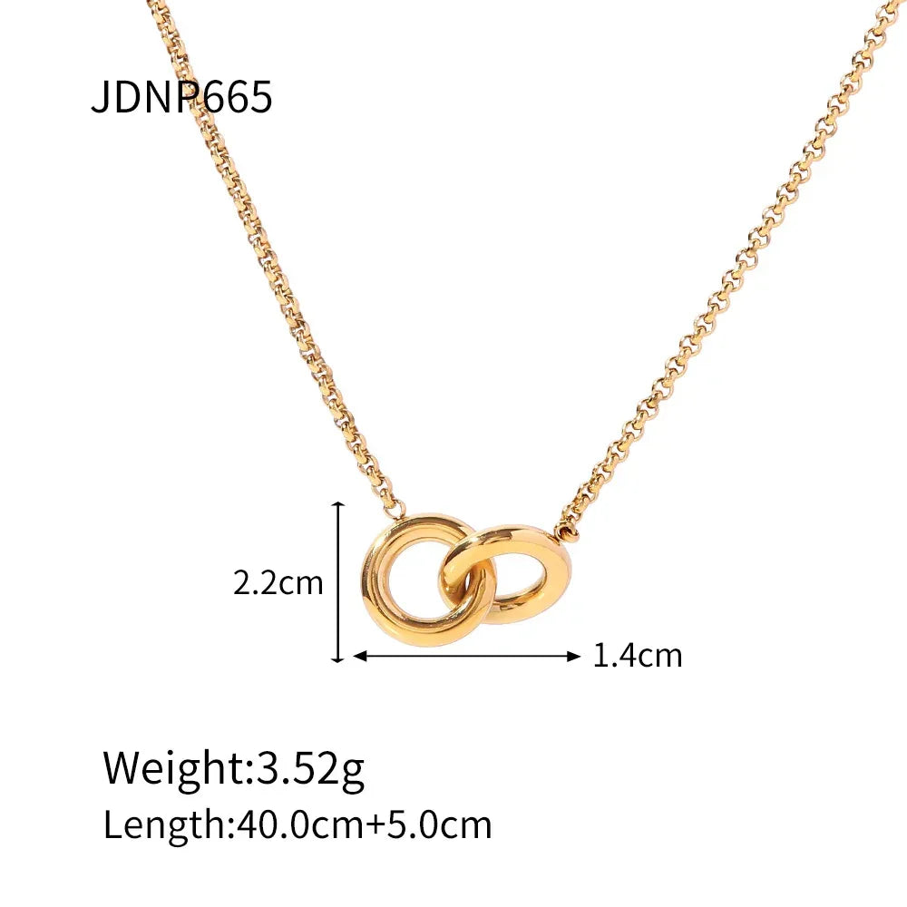 18k Fashionable All-match Necklace - Viexta