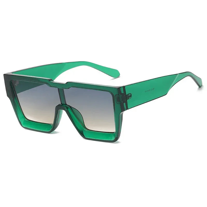 Fashion One Piece Large Frame Square Sunglasses - Viexta