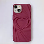 Creative Pleated Love Phone Case - Viexta