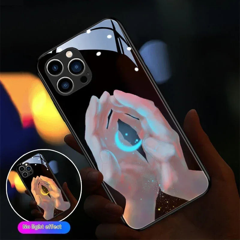 Incoming Light New Beach Moon Glass iPhone Case - Viexta