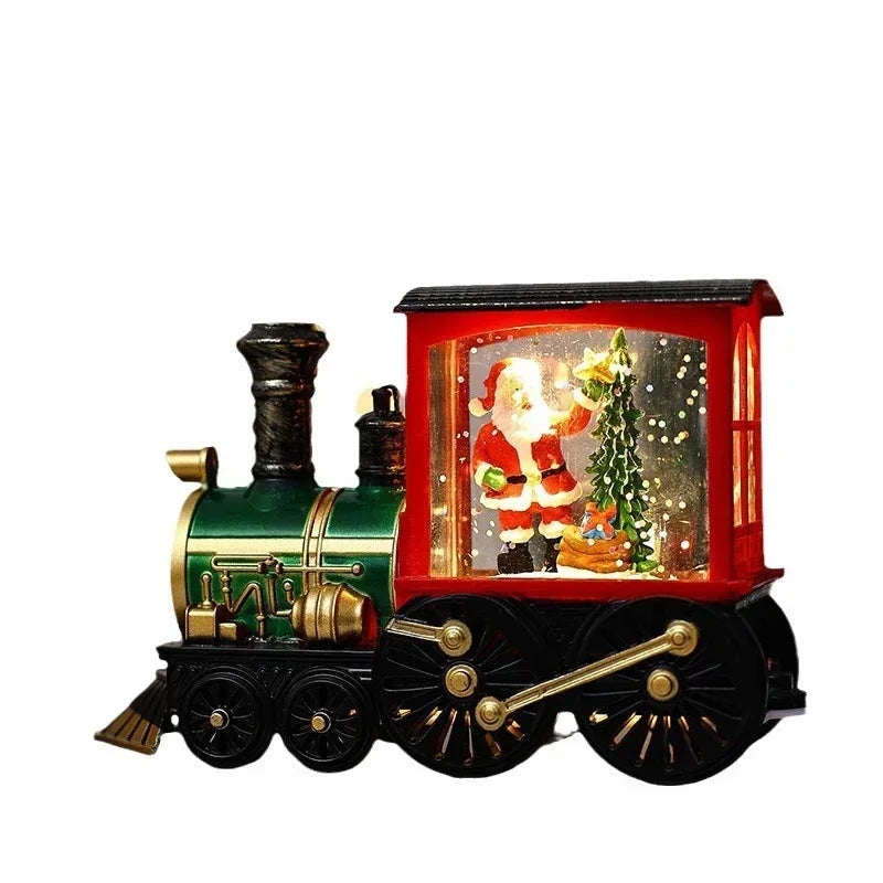 Christmas Gift Train Decoration Small Night Lamp - Viexta