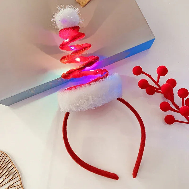 Christmas With Light Headband Snowflake - Viexta