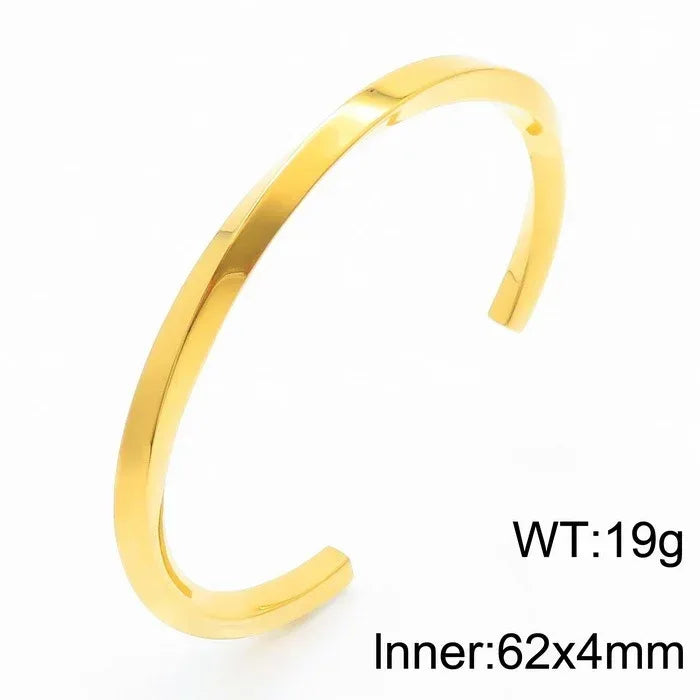 Square Twisted Stainless Steel Bracelet - Viexta