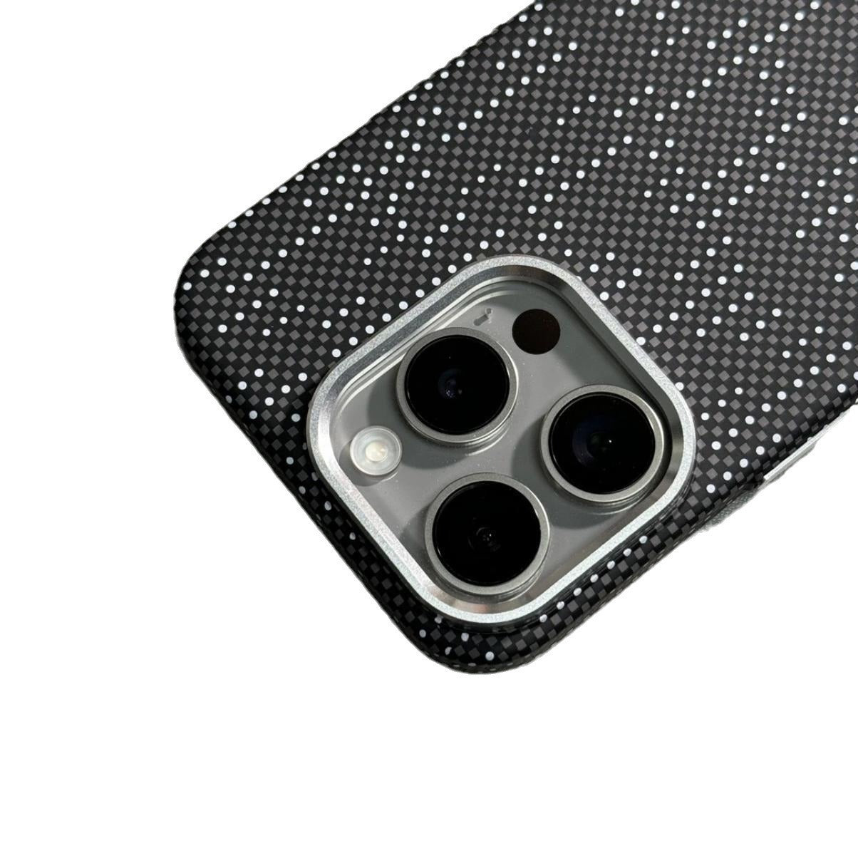 Carbon Fiber Pattern Magnetic Suction Drop-resistant iPhone Cover