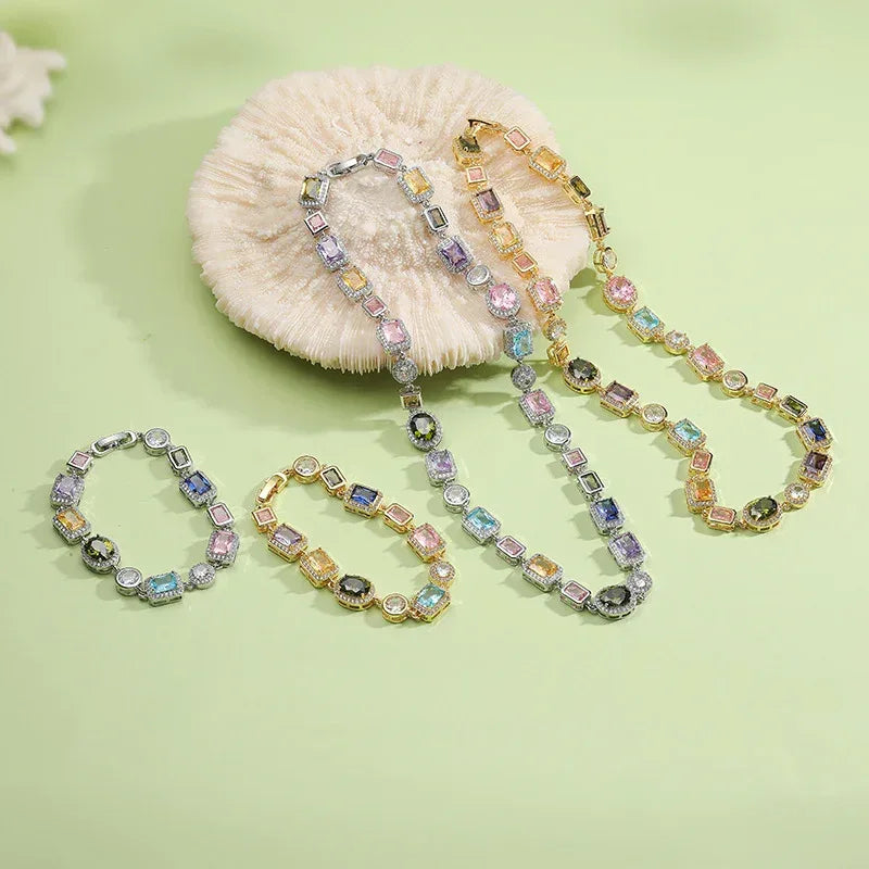 Retro Light-luxury Geometric Jewelry Set - Viexta