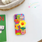 Little Yellow Flower Wrist Strap iPhone Case - Viexta
