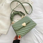 Women Handbags Fashion Chain Shoulder Bags With Love Metal Design - Viexta