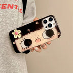 Cute Cartoon Adorable Eyes iPhone Case - Viexta