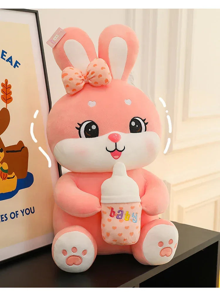 Milk Bottle Rabbit Plush Toy - Viexta