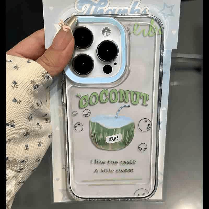 Coconut Print Silicone iPhone Case - Viexta