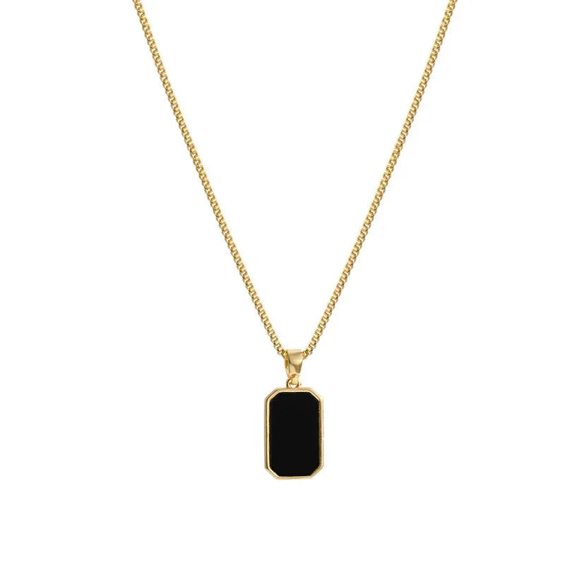 Niche 18K Gold Black Necklace - Viexta