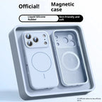 Fine Circle Magnetic iPhone Case Liquid Silicone - Viexta