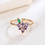 Cute Fruit Grape Ring - Viexta