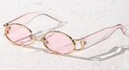 Retro Small Frame Sunglasses For Women - Viexta