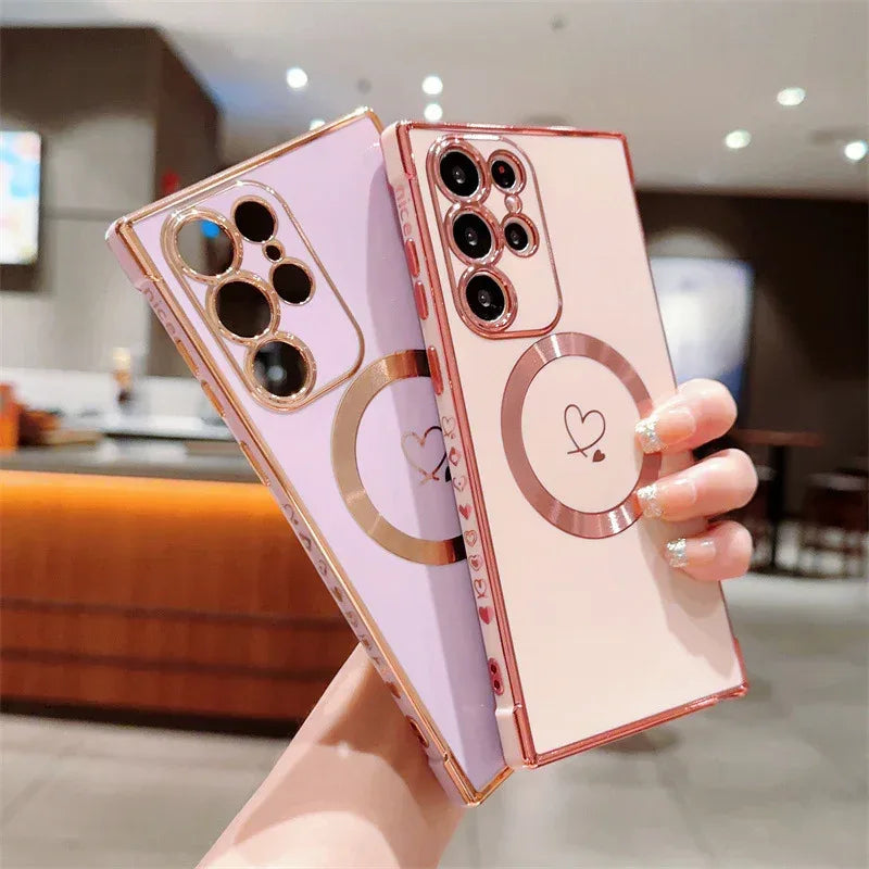 four-corner-drop-resistant-magnetic-samsung-phone-case - Viexta