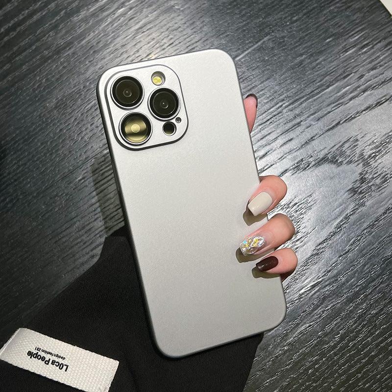 Minimalist Titanium-textured Casual iPhone Case - Viexta