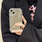 Silver Electroplated Cream Grain iPhone Case - Viexta