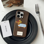Leather Sausage Dog iPhone Case - Viexta