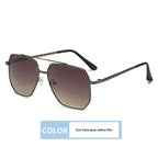 Dual-bridge Sunglasses For Men Retro Design - Viexta