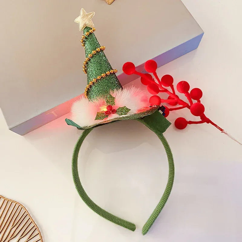 Christmas With Light Headband Snowflake - Viexta