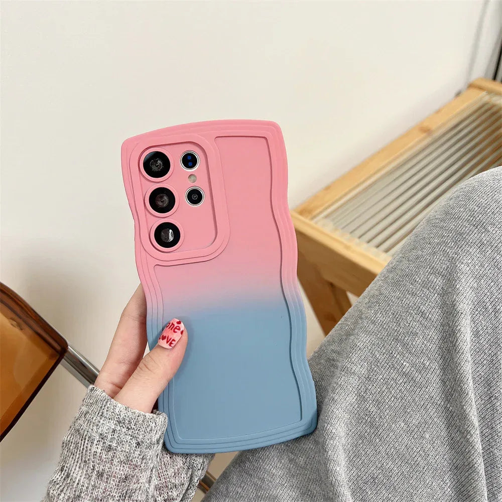 gradient-color-wave-samsung-phone-case - Viexta